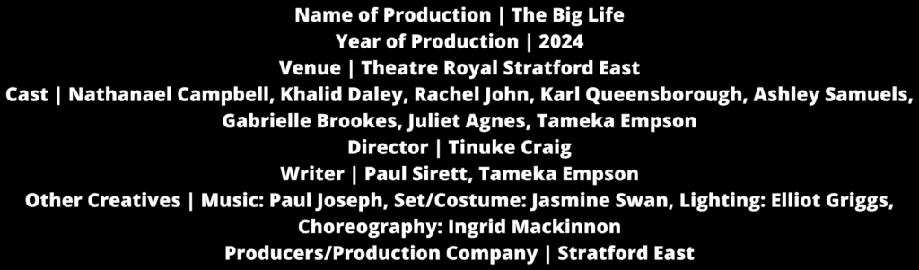 Stratford East: The Big Life 2 Stats 1